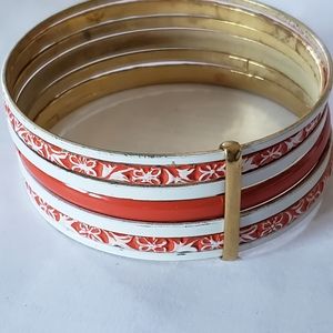 Vintage enamel bangles